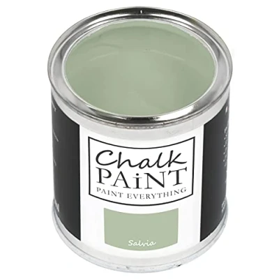 Abbildung von Chalk Paint Everything® Salvia (Salbei Grün) (750 ml) Wasserbasierte Kreidefarbe für Shabby Chic Möbel, Dekoration und Recycling Projekte Ungiftig, leicht anzuwenden