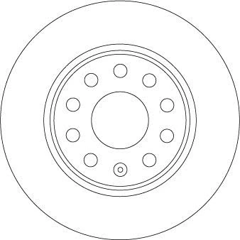Abbildung von TRW DF6952 Bremsscheibe 272 10 9 112 voll lackiert SEAT: Ateca, Leon III ST, Schrägheck, SKODA: Karoq SUV, Octavia IV Combi
