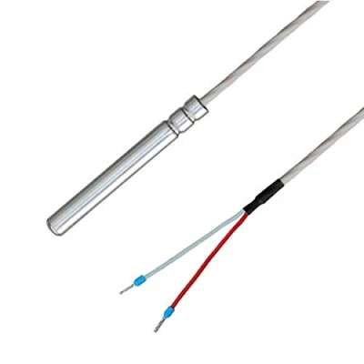 Abbildung von iOVEO 038HT02205 Kabelfühler/Temperaturfühler, Teflon Anschlussleitung bis 250C, PT1000, IP67 wasserdicht, lebensmittelecht, 5 Meter