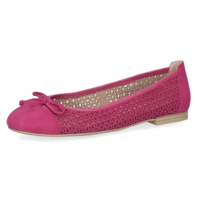 Abbildung von Caprice Klassischer Ballerina, Damen, Größe: 37, Fuchsia suede Schuhe