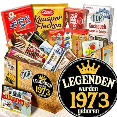 Abbildung von Legenden 1973 DDR Süßigkeiten Geschenkbox