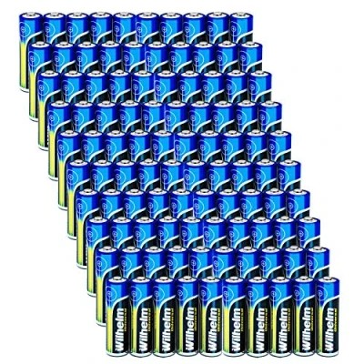 Abbildung von Wilhelm 100 AA Mignon Universal Alkaline Batterien im Shrink LR6…