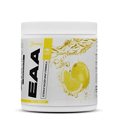 Abbildung von PEAK Yummy EAA 400g Geschmack Juicy Lemonade I 25 Portionen essenzielle Aminosäuren optimierte Matrix zur Proteinbiosynthese MAP Formel Muskelaufbau &amp; versorgung vegan