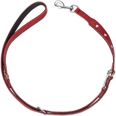 Abbildung von Verstellbare Führleine Magic Star 18/200, rot/schwarz 18/200 Rot / Schwarz