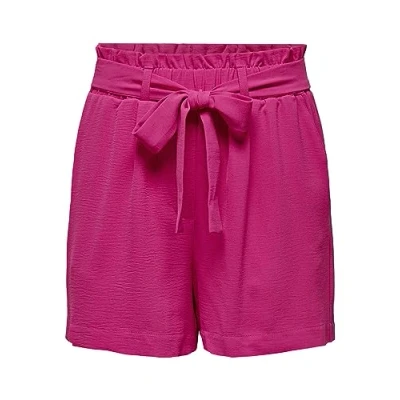 Abbildung von ONLY Onlmette Paperbag Shorts, Damen, Größe: XXS, Fuchsia purple