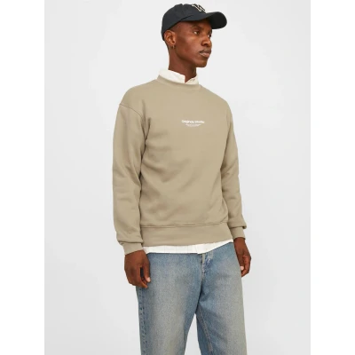 Abbildung von Jack &amp; Jones Jorvesterbro CREW NECK Sweatshirt, Herren, Größe: Small, Silver sage