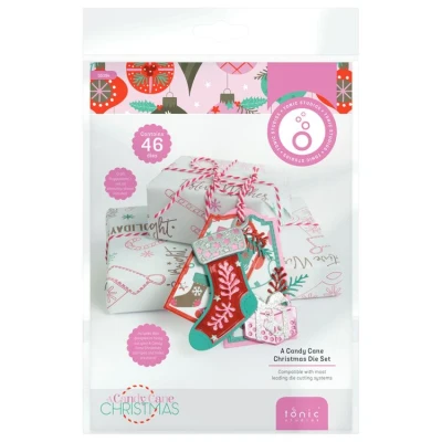 Abbildung von Tonic Studios A Candy Cane Christmas Die Set (46pcs) (5539e)