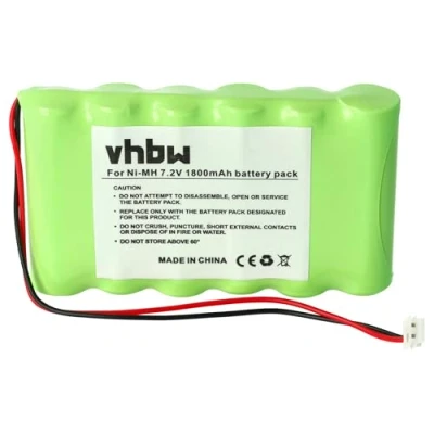 Abbildung von vhbw NiMH Akku 1800mAh (7.2V) kompatibel mit Muskelstimulator Compex Sport 3 Vascular, 400, Tens, Top Fitness