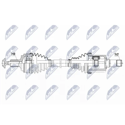 Abbildung von NTY NPW ME 076 Antriebswelle Vorderachse rechts 585 89 MERCEDES BENZ: S Klasse Limousine