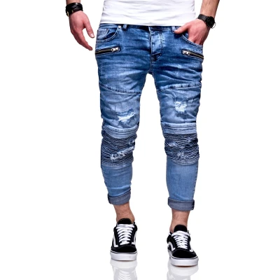 Abbildung von behype Slim fit Jeans &quot;PHARREL&quot;, mit coolen Reißverschluss Elementen