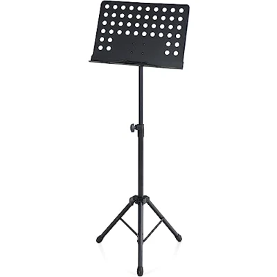 Abbildung von Pronomic Notenpult Orchesterpult Lochblech mit Notenklemmen, (1 tlg), Notenständer abnehmbarer Ablage ausziehbar von 69 115 cm