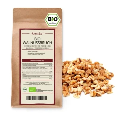 Abbildung von Kamelur 10kg BIO Walnussbruch ohne Zusätze, unbehandelte Walnusskerne aus Italien Rohe und Naturbelassene Walnüsse der Region Kampanien