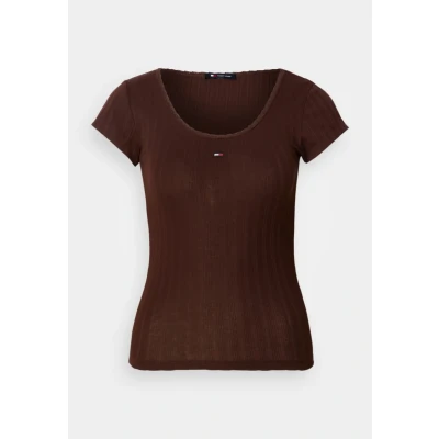 Abbildung von Tommy Jeans Kurzarmshirt &quot;TJW SLIM IRREGULAR RIB SS&quot;, in gerippter Struktur