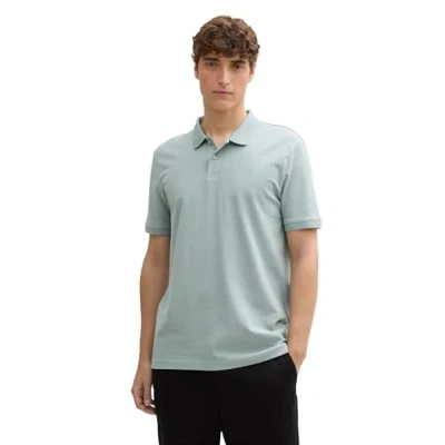 Abbildung von TOM Tailor Denim Basic Poloshirt, Herren, Größe: Small, Light ice blue