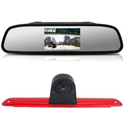 Abbildung von Third 3rd Bremsleuchte Rückfahrkamera Bremslicht Rückansicht mit Nachtsicht+4.3&quot; Screen Replacement for Mercedes Benz W906 W907 W910 316 Sprinter Viano Vito Transit Ducato VW Crafter T5 Master