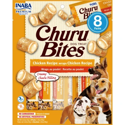 Abbildung von Inaba Churu bites Hundesnacks Huhn mit Hühnerfüllung