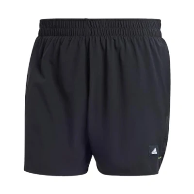 Abbildung von adidas Sportswear Versatile Badeshorts, Herren, Größe: Medium, Black/lucid lemon