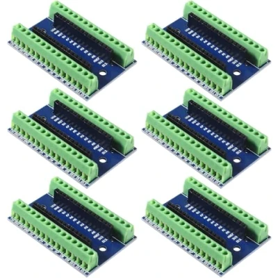 Abbildung von ALAMSCN 6 Stück Nano Terminal Adapter I/O Shield Erweiterungskarte kompatibel mit Arduino