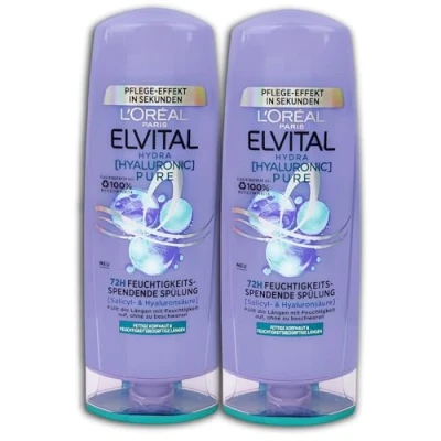 Abbildung von 2 er Pack Loreal Elvital Hydra Hyaluronic Pure Spülung x 250 ml