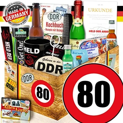 Abbildung von Männer Paket DDR/Männerset DDR/Geburtstag 80 / Geschenk Korb Opa