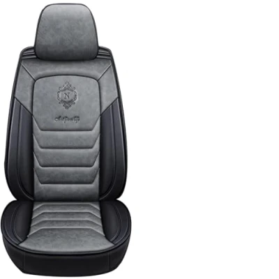 Abbildung von Eunncu Autositzbezüge komplettes Set Universal in Stylish Design Schonbezüge für Vordersitze und Rückbank Auto Sitzbezüge Airbag Kompatibel Premium Wasserdicht Sitzbezug, Grau Standard