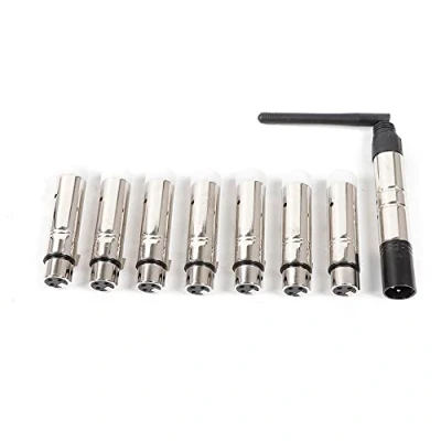 Abbildung von Wireless DMX Controller 8pcs 2.4G ISM Funk Receiver Set 7x Empfänger 1 Sender DMX512 Transmitter für DJ Bühnenlicht Moving Heads Bühne Licht