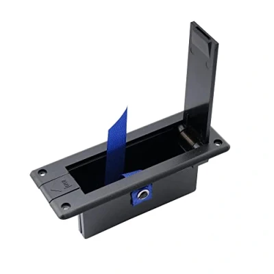Abbildung von Musiclily Pro 9V BatterieKasten Batteriehalter Batterie Box Abdeckung für Aktivgitarren Bass, Schwarz