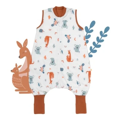 Abbildung von schlummersack Baby Schlafsack mit Füßen Sommer 1 Tog 60 cm dünn Känguru Beinen und verlängerten Bündchen für eine Körpergröße von 70cm Frühling