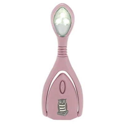 Abbildung von Leselicht Lumi Plus LED mit Buchclip Buchlicht Eule rosa