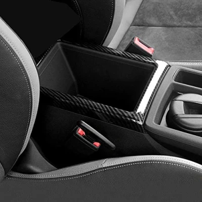 Abbildung von HIGH FLYING für Q3 F3 2019 2023 Interieur Armlehne Dekor ABS Kunststoff 1 Stück (Kohlefaserfarbe)