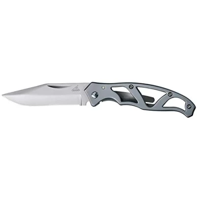 Abbildung von Gerber Taschenklappmesser mit glatter Klinge und Taschenclip, Klingenlänge: 5,6 cm, Paraframe Mini Folding Clip Knife, Edelstahl, 31 003618