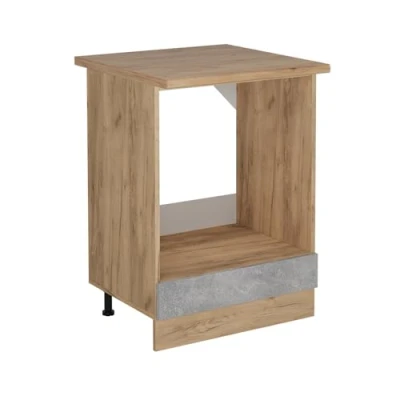 Abbildung von Vicco Herdumbauschrank R Line, Beton, 60 cm, AP Eiche