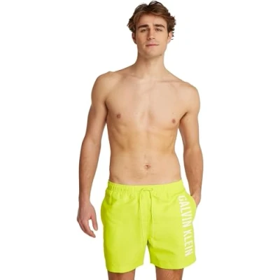 Abbildung von Calvin Klein Swimwear Badeshorts, Herren, Größe: 5XL, Lemonade yellow