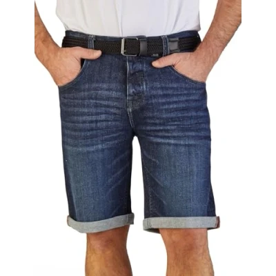 Abbildung von DENIMFY Jeansshorts Herren Shorts DFBo Regular Fit Bermudashorts mit Gürtel