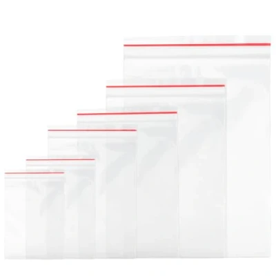 Abbildung von Baxcdyswe 600 Stück Zip Beutel, 6 Größen Druckverschlussbeute, Plastiktüten, Zipper Ziplock Wiederverschließbare Verpackungstüten Polybeutel Versiegeltem Reißverschluss Druckverschlussbeutel