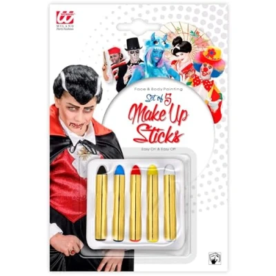 Abbildung von Widmann S.r.l. Theaterschminke Make Up Schminkstift Set 5 teilig