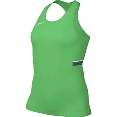 Abbildung von Nike, Dri Fit Academy, Ärmellose Fußballtop, Lt Green Funken/Weiß/Kiefer Grün/Weiß, Xs, Frau