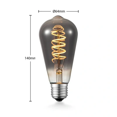 Abbildung von Lucande LED Leuchtmittel E27 4W Lampe St64, E27, warmweiß, Lampen Energiesparlampe