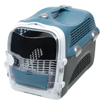 Abbildung von Catit Tiertransportbox Cabrio Transportbox blau/grau