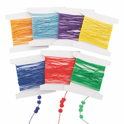 Abbildung von Baker Ross FE490 Gummiband in Regenbogenfarben, 7 Stück
