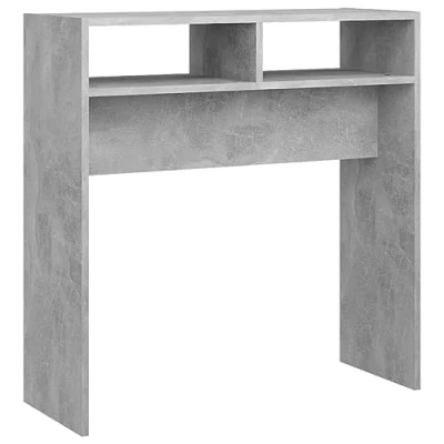 Abbildung von vidaXL Konsolentisch Konsole Beistelltisch Flurtisch Sideboard Ablagetisch Wandtisch Frisiertisch Schminktisch Betongrau 78x30x80cm Holzwerkstoff