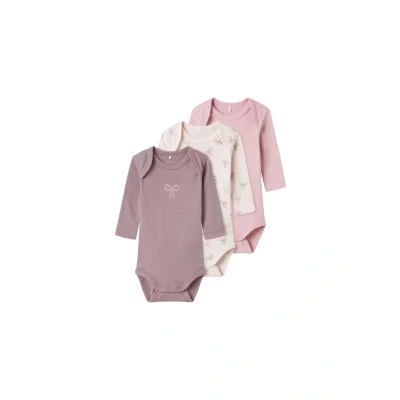 Abbildung von Name It Langarmbody &quot;NBFBODY 3P LS BARELY PINK BOW NOOS&quot;