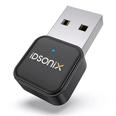Abbildung von iDsonix Bluetooth Adapter 5.0 für PC, USB Dongle Computer Desktop, Laptop, Kabellose Übertragung per Cuffie/Auricolari/Altoparlanti/Mouse, Supporto Windows iMAC