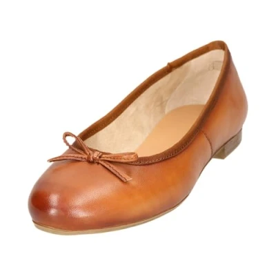 Abbildung von bugatti Klassischer Ballerina, Damen, Größe: 38, Cognac Schuhe