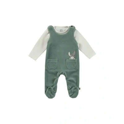 Abbildung von Sterntaler SET EMMI Jumpsuit für Kinder, Größe: 50, Dunkelgrün meliert