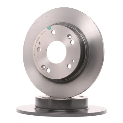 Abbildung von BREMBO COATED DISC LINE 08.A147.11 Bremsscheibe 260 9 5 voll beschichtet mit Schrauben HONDA: CIVIC 8 Stufenheck, Hatchback