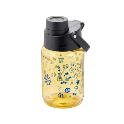 Abbildung von Nike Unisex Erwachsene TR Renew Recharge Chug Bottle 12oz Graphic Trinkflasche, Yellow Ochre/Black/Game royal, 354ml