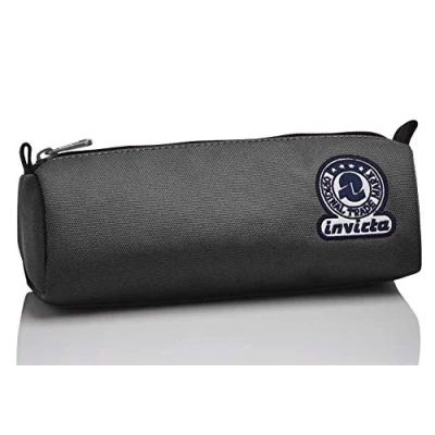 Abbildung von Federmäppchen INVICTA, Mäppchen, Federtasche für Schreibwaren, Mädchen&amp;Jungen, Schule und Gymnasium, Teenager, grau, COLLEGE GIRL