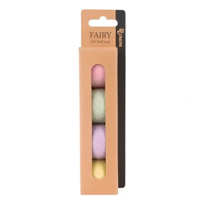 Abbildung von District 70 Fairy Filzkugel Spielzeug Katzenspielzeug 4x35 mm Sort...
