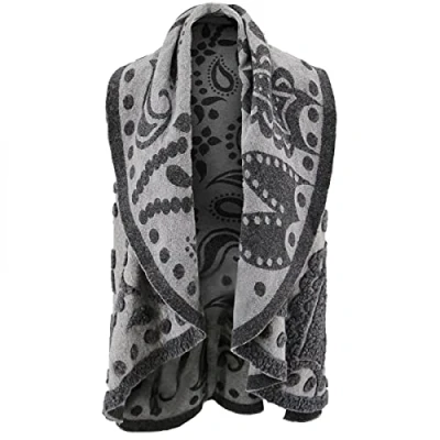Abbildung von Merino Poncho Grau